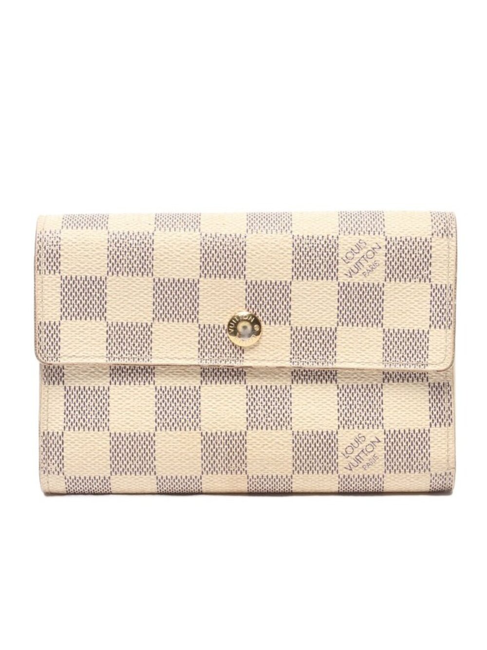 Louis Vuitton Trifold Wallet Portefeuille Alexandra Damier Azur